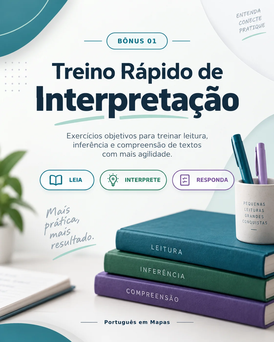 Capa do bônus Treino Rápido de Interpretação